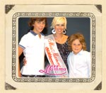 Laura Merla con i figli